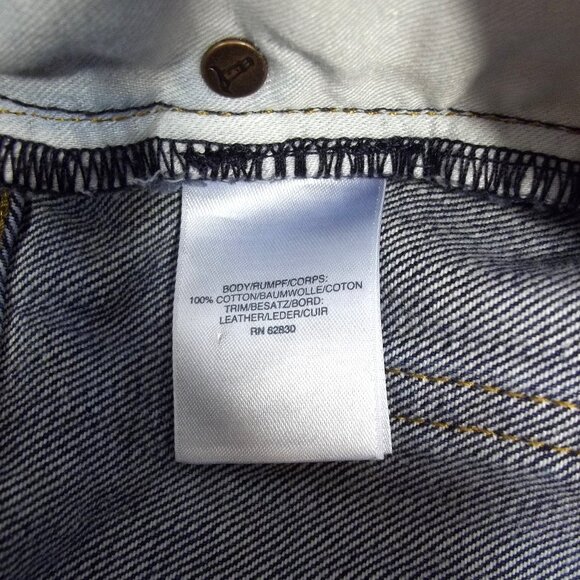 Lands' End Square Rigger Mens Jeans Size 40 Elastic Stretch Waist Faded Blue - Picture 8 of 9